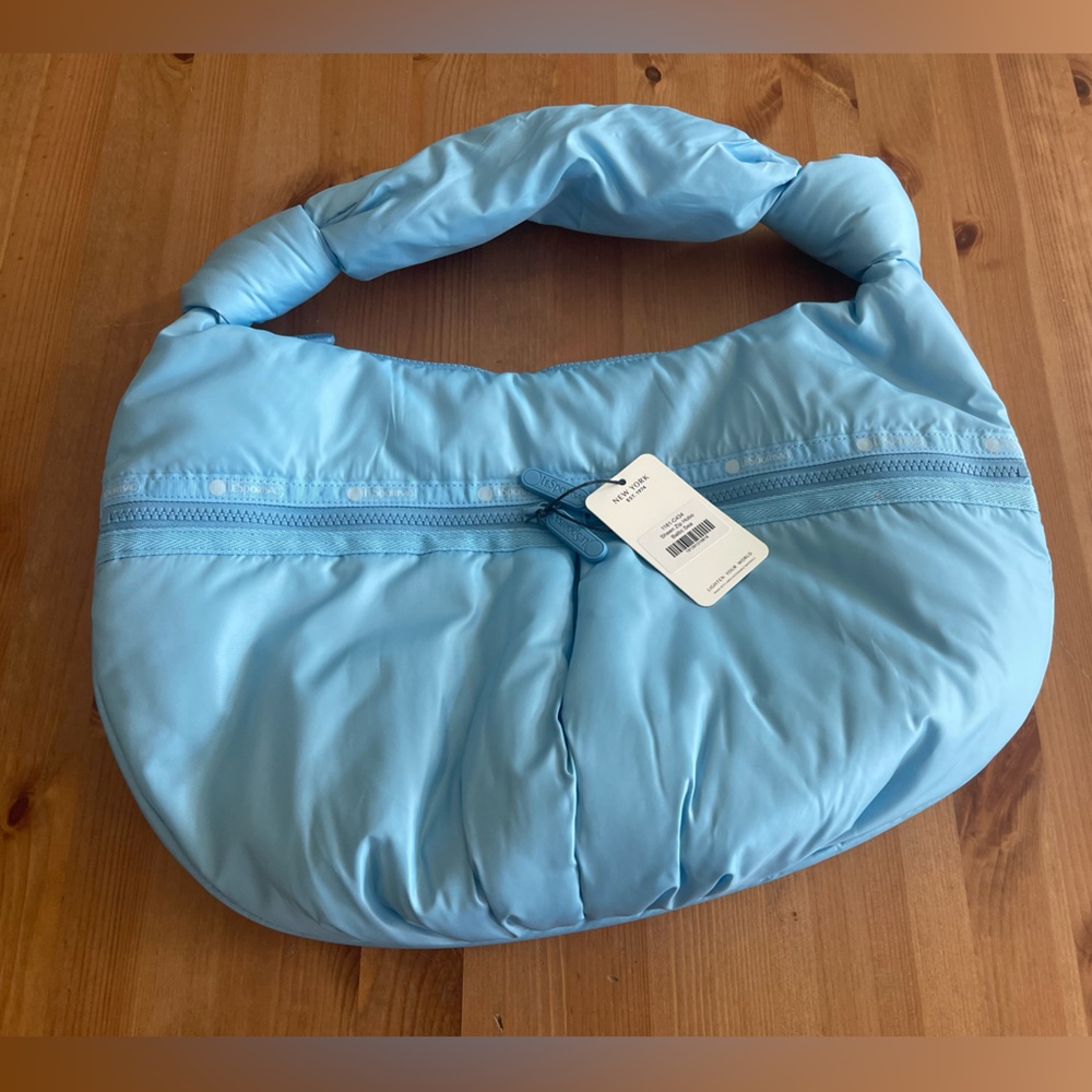 Lesportsac Baltic Sea blue puffy shoulder bag - new with tags!